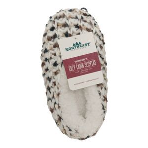 Northeast Outfitters Cozy Cabin Womens Chunky Space Slippers Brown Size 5 - 7.5
